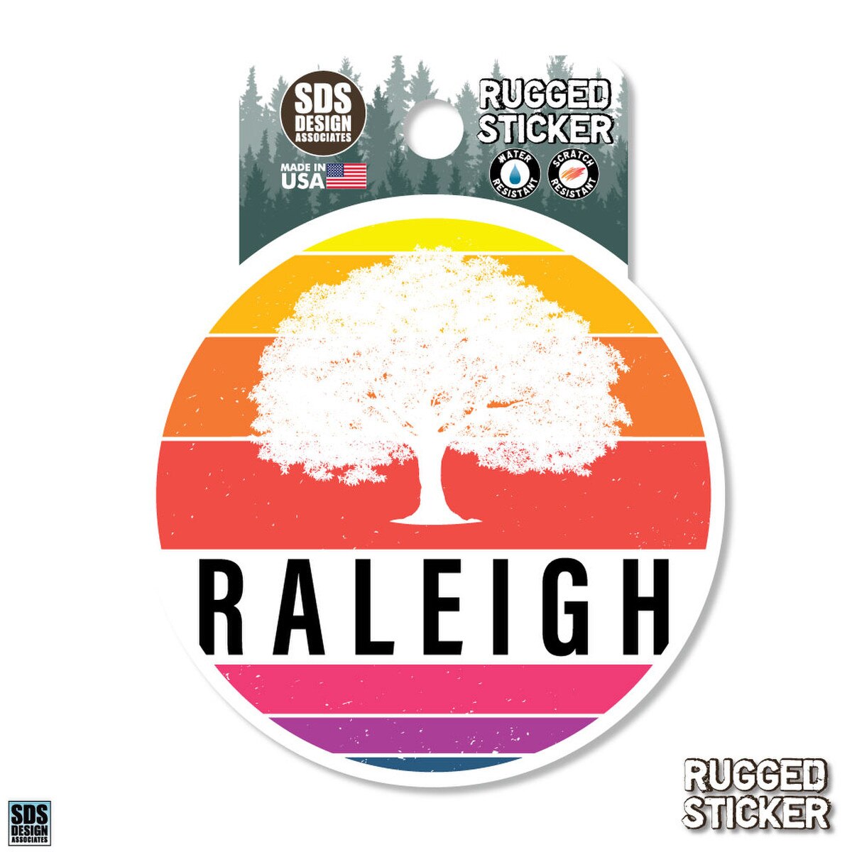 Rugged Sticker Oak Tree